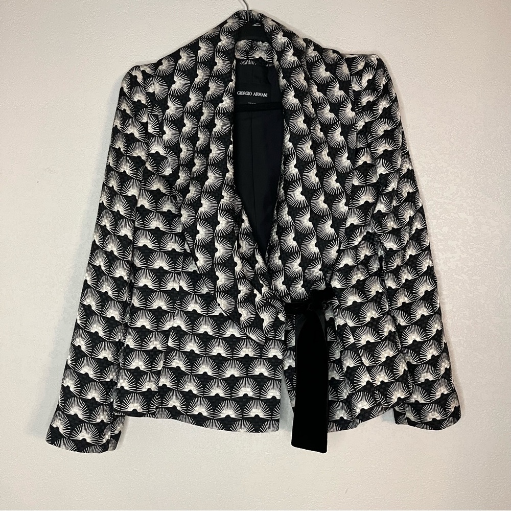 GIORGIO ARMANI women’s blazer sz 42 silk, wool